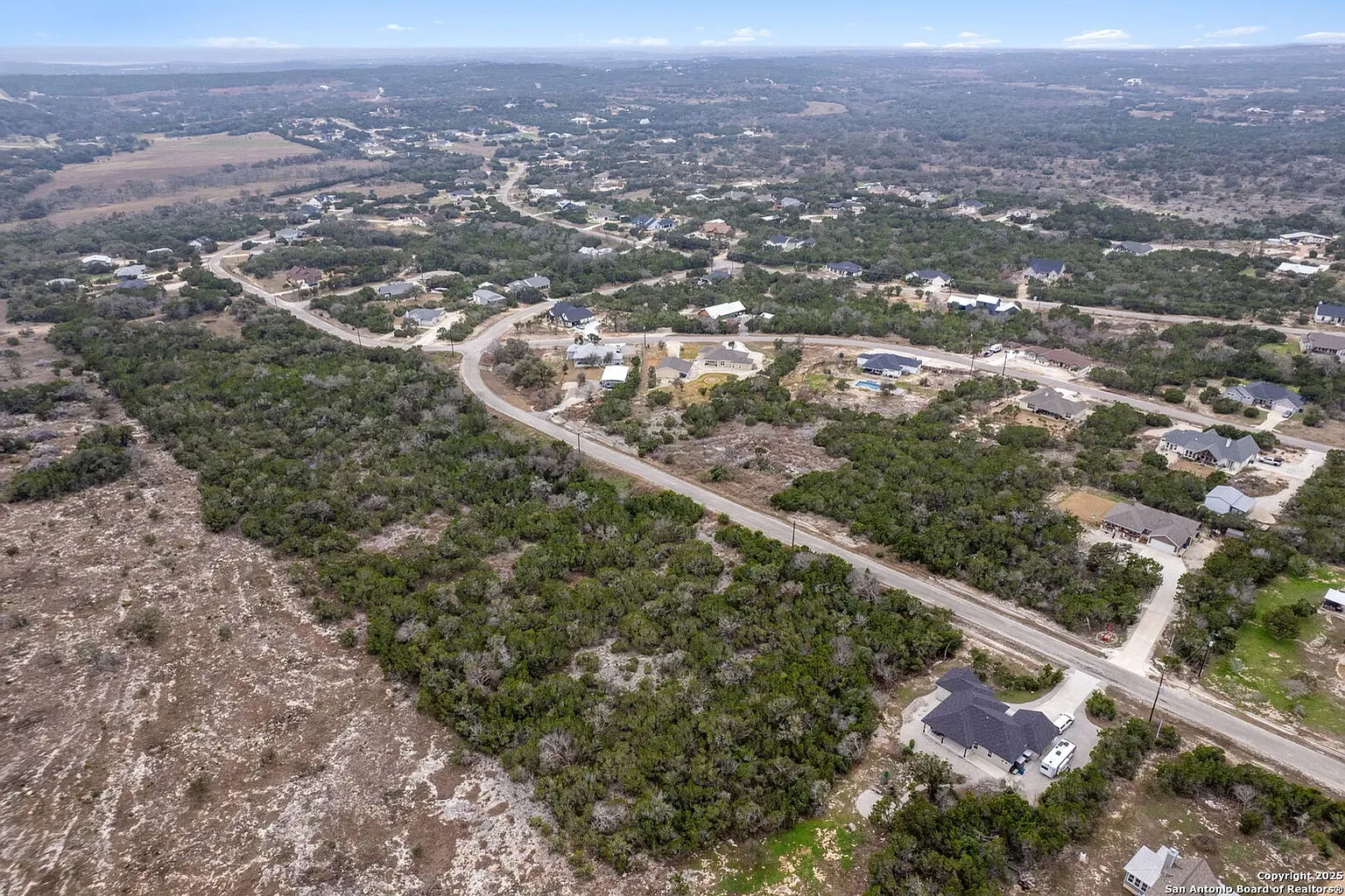 Aerial view over the Canyon Lake area
